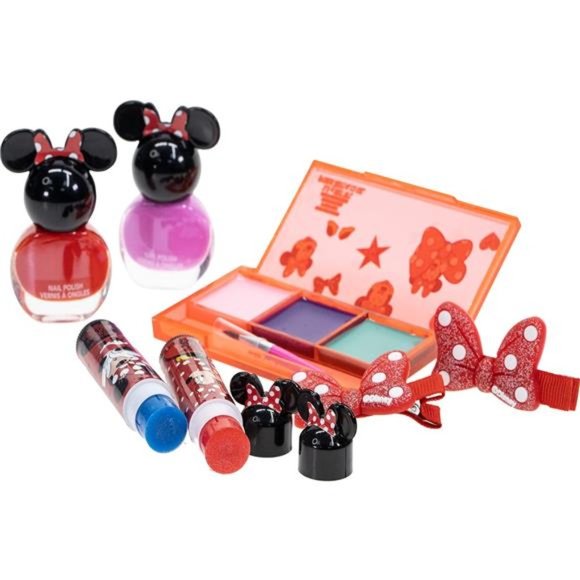 Disney Minnie Mouse - Girl Cosmetic Makeup Gift Bag Set Hair Accessories for Kid - Picture 6 of 6